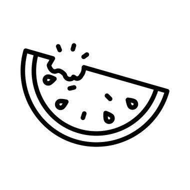 ince hat meyve simge vektör