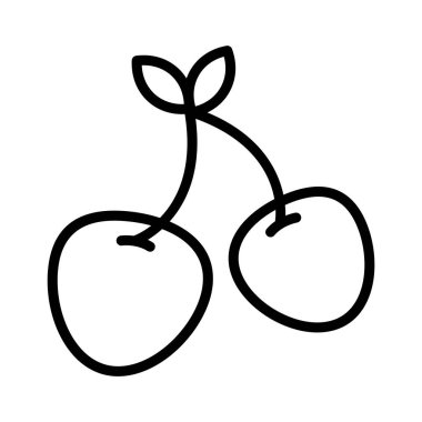 neşeli ince çizgi vektör simgesi