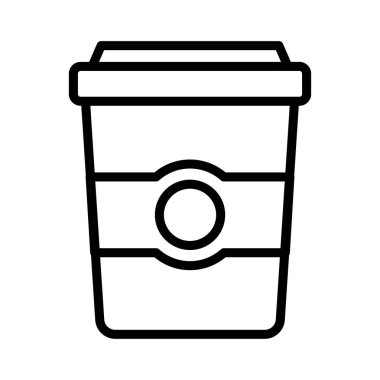 ince hat vektör simge çay