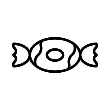 toffee ince çizgi vektör simgesi