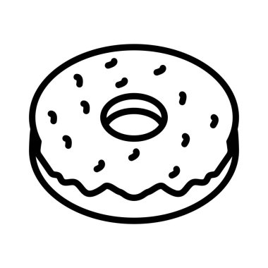 tatlı ince çizgi vektör simgesi