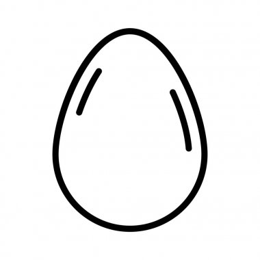 tavuk ince çizgi vektör simgesi