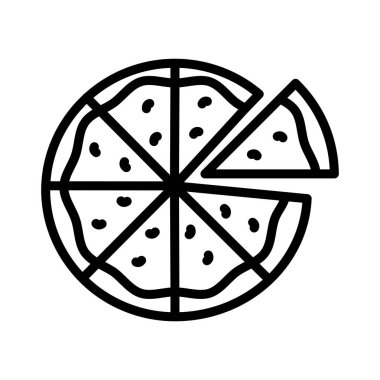 dilim ince çizgi vektör simgesi