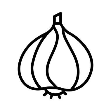 sebze ince çizgi vektör simgesi