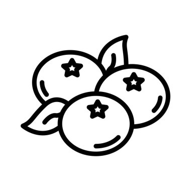 ince hat meyve simge vektör