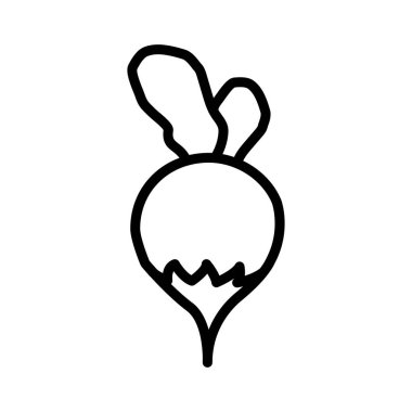 sebze ince çizgi vektör simgesi