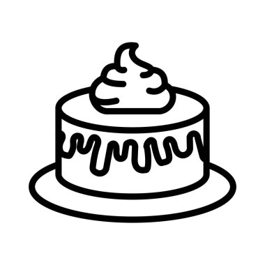 tatlı ince çizgi vektör simgesi