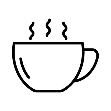 sıcak ince çizgi vektör simgesi