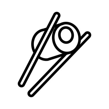 gıda ince çizgi vektör simgesi