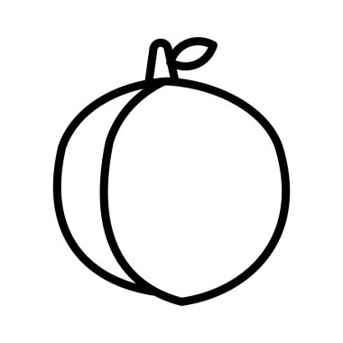 ince hat meyve simge vektör