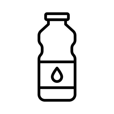 suyu ince çizgi vektör simgesi