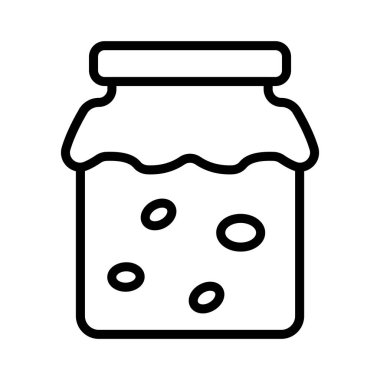 jar ince çizgi vektör simgesi