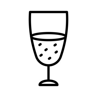 cam ince çizgi vektör simgesi