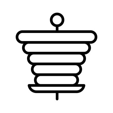 ızgara ince çizgi vektör simgesi