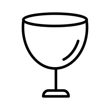 cam ince çizgi vektör simgesi