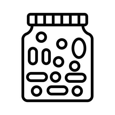 jar ince çizgi vektör simgesi