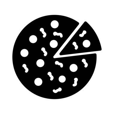 dilim glyph düz vektör simgesi