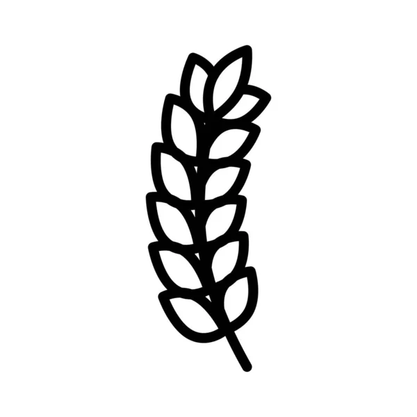 Wheat Thin Line Vector Icon — 스톡 벡터