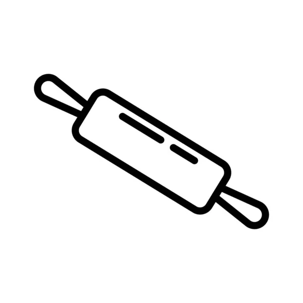 Pin Dunne Lijn Vector Pictogram — Stockvector