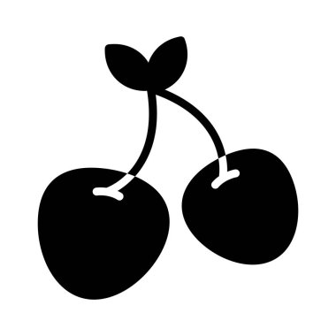 neşeli glyph düz vektör simgesi