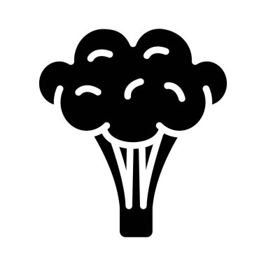 Bitkisel glif düz vektör simge