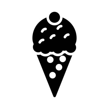 koni glif düz vektör simge