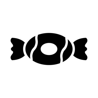toffee glyph düz vektör simgesi