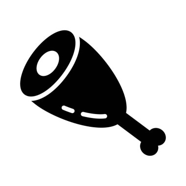 sığır glyph düz vektör simgesi