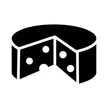 fırın glyph düz vektör simgesi