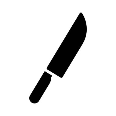 kesme glif düz vektör simge