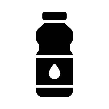 suyu glyph düz vektör simgesi