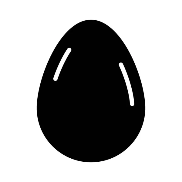 鸡蛋字形平面矢量图标 — 图库矢量图片