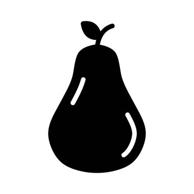 armut glyph düz vektör simgesi