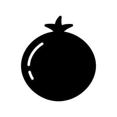 nar glyph düz vektör simgesi