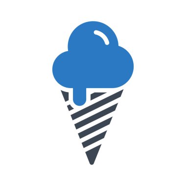 koni glyph renk vektör simgesi