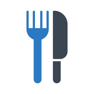 bıçak glyph renk vektör simgesi