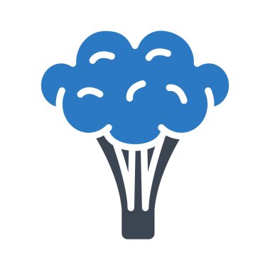 brokoli glyph renk vektör simgesi