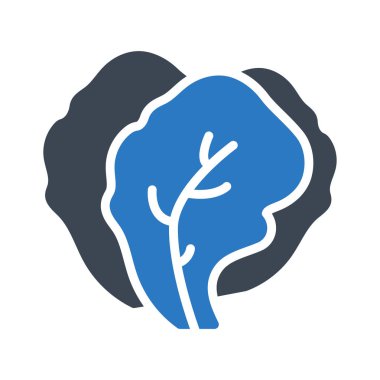 meşe glyph renk vektör simgesi