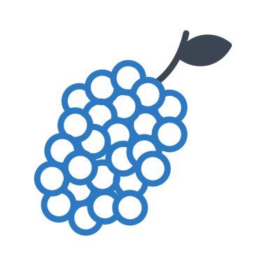 üzüm glyph renk vektör simgesi