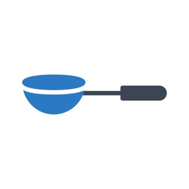 kaşık glyph renk vektör simgesi