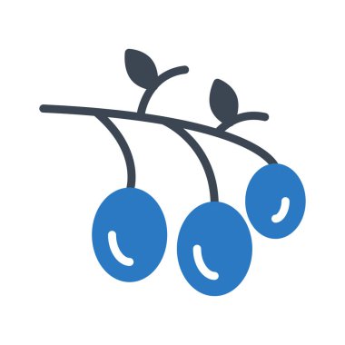 zeytin glyph renk vektör simgesi