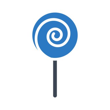 şeker glyph renk vektör simgesi