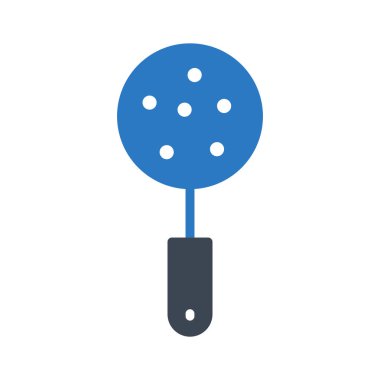 spatula glyph renk vektör simgesi