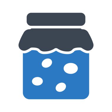 bal kavanoz glyph renk vektör simgesi