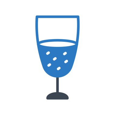 Cam glif renk vektör simgesi