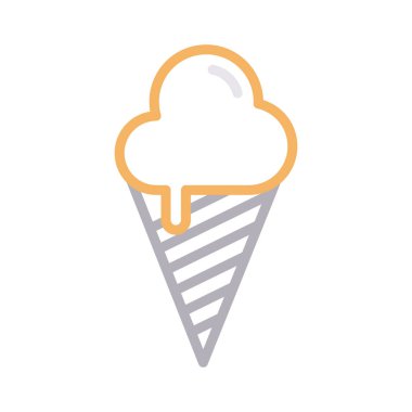 koni ince renk çizgisi vektör simgesi