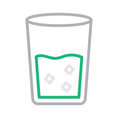 suyu ince renk çizgisi vektör simgesi