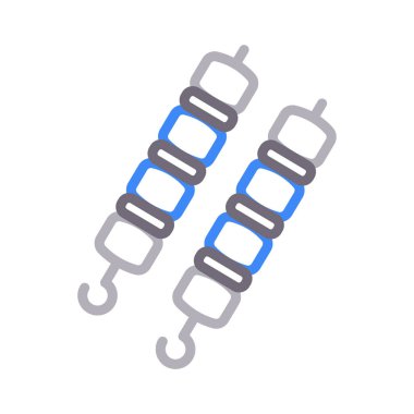 skimmer ince renk çizgisi vektör simgesi