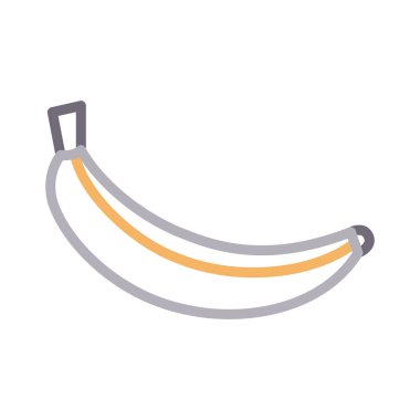 muz ince renk çizgisi vektör simgesi