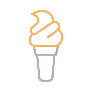 koni ince renk çizgisi vektör simgesi